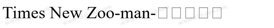Times New Zoo-man字体转换